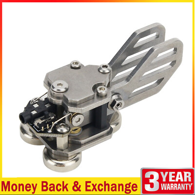 HamGeek Stainless Steel CW Morse Key Telegraph Key Paddle Key Magnetic Base