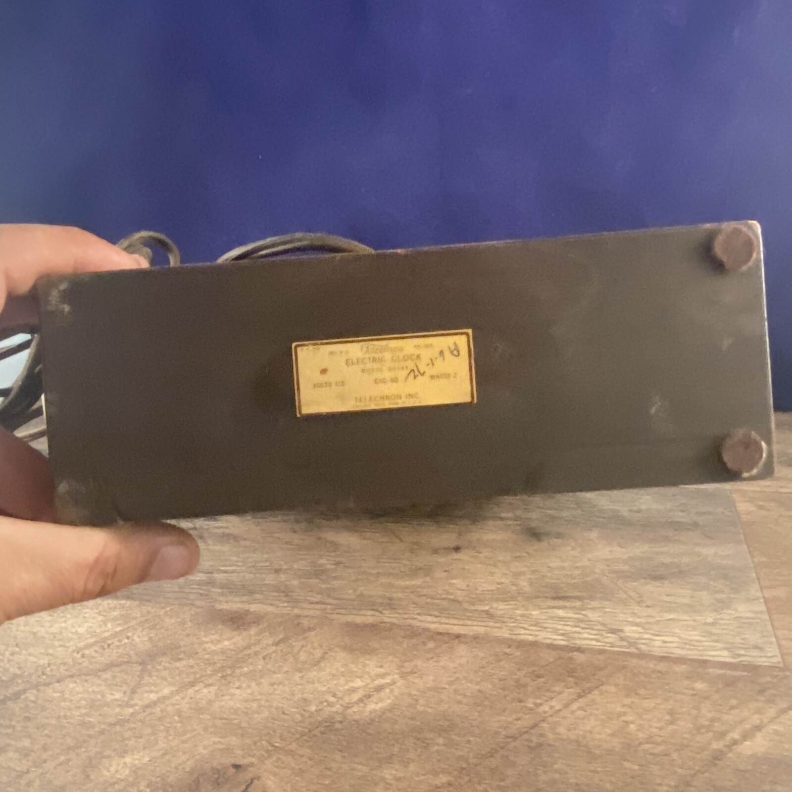 Vintage Telechron Electric Model 3H161 Somerset Wood Mantle Clock USA