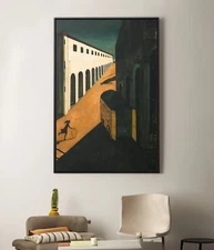 Giorgio de Chirico Mystery and Melancholy of a Street Canvas/Poster Wall Art