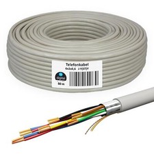 Telefonkabel 50m 6 x 2 x 0,6 J-Y(ST)Y Verlegekabel JYSTY Telefonleitung 12 Adern