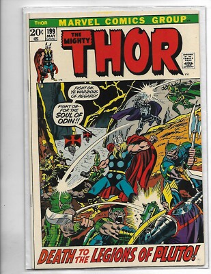 Thor #199, 1972, NEAR MINT+, 9.6 ,Stan Lee, Gerry Conway, Thor vs