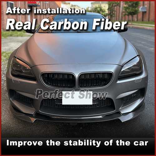 Carbon Frontspoiler Frontlippe Heckdiffusor Bodylit Passt für BMW F06 F12 F13 M6 - Picture 3 of 14
