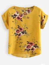 Blusa De Moda Para Mujer Tops Blusas De Manga Corta De Nuevo Estilo Camisa Mejor