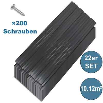 22x 10m² Trapezblech Profilblech Dachblech Blech Metall Dachpaneele Dach Platten