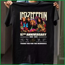 Led Zeppelin 57th Anniversary 1968-2025 Thank You For The Music T-Shirt