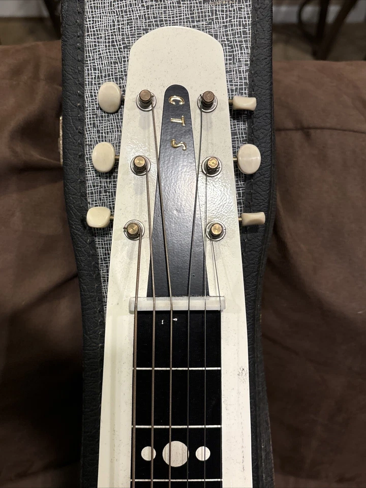 Vintage Supro Electric Steel Lap Electric Guitar & Case / Excellent WORKING - Image 3 of 4