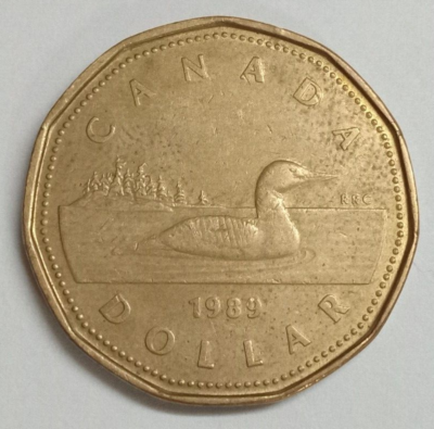 1989 Canadian Elizabeth II $1 Loonie Dollar Coin (Circulated) | eBay