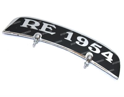 RE 1954 Number Plate Compatible With Royal Enfield Front