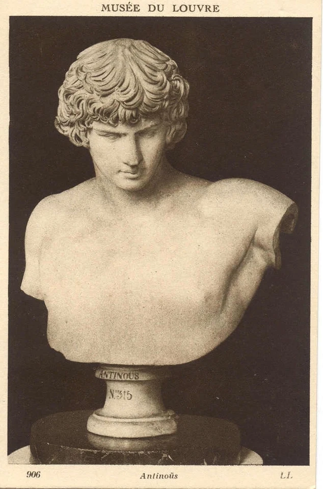 CPA - buste d' ANTINOUS - Musée du Louvre (Antinoüs) - Photo 1/1