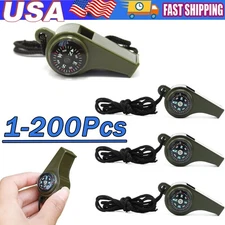 1-200 Very Loud Keychain Whistle for Survival, Sports, Hiking, Outdoor Activity