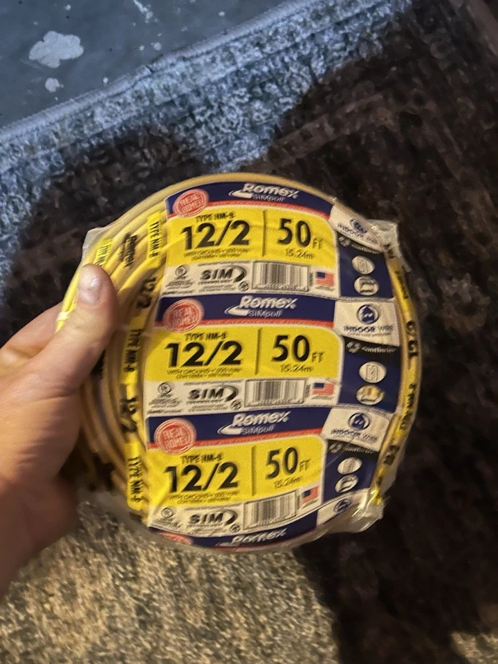 Cable Southwire Romex SIMpull NM-B 12/2 50 ft Foto 2 de 3