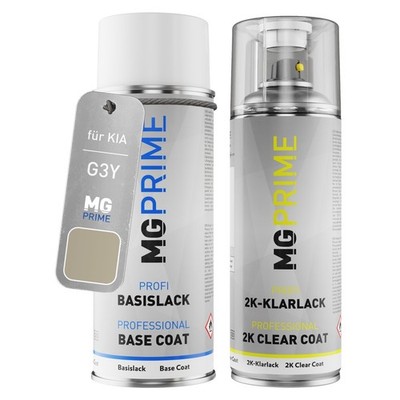 Autolack 2K Spraydosen Set für KIA G3Y Platinum Gold Pearl Metallic