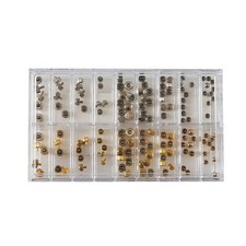 140pcs 3-5mm Long&Short Tube Mixed Size Waterproof Watch Crown Assortment Kit