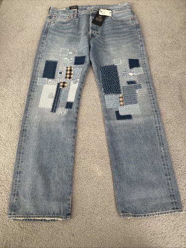 Levi's Premium Big E 501 Original Selvedge Blue Jeans Men's Size 36WX32L Fly NWT
