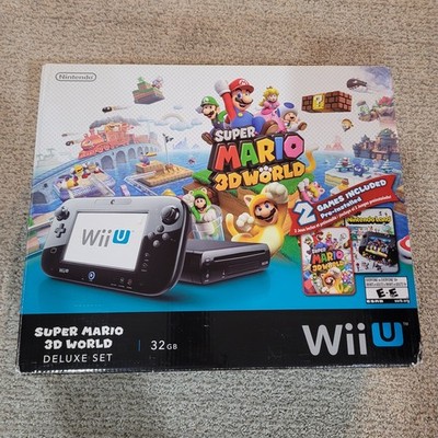 「ブラザーズ U デラックス」「３Ｄワールド」「マリオパーティ」 Nintendo Wii U 32 GB Super Mario 3D World Deluxe Set - Black for
