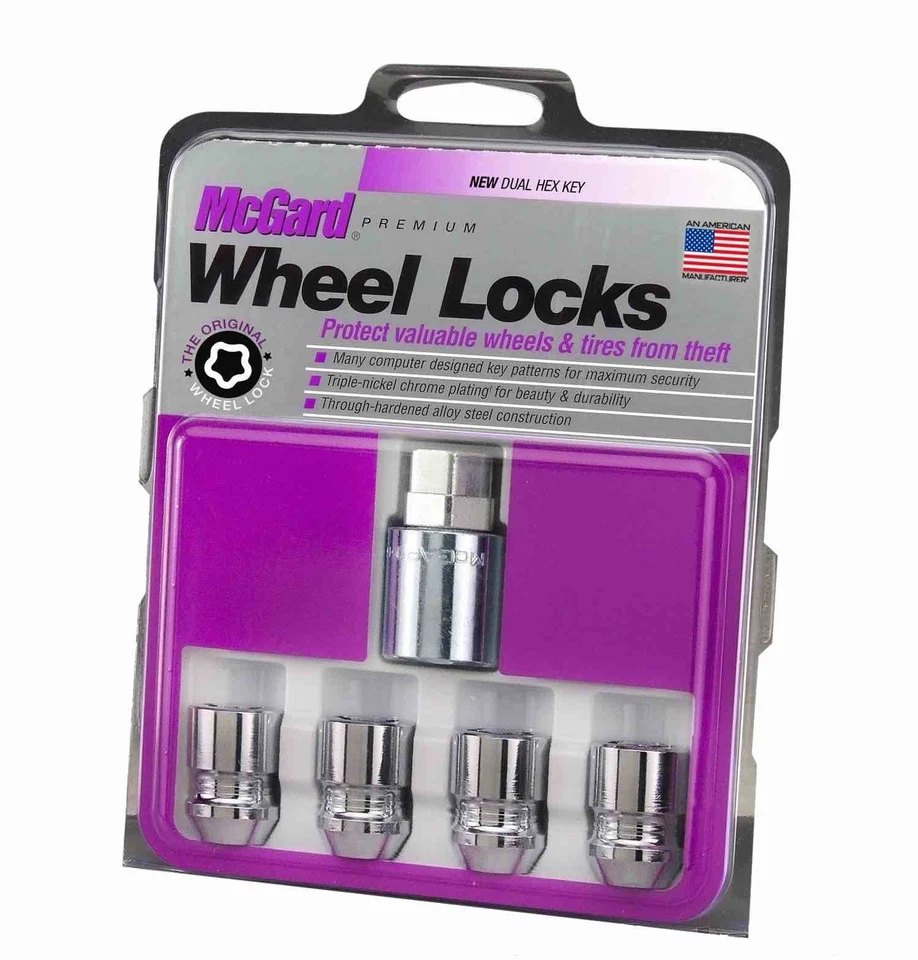 Juego de bloqueo de tuerca de rueda MCGARD para Infiniti Nissan Subaru Suzuki cromado Foto 4 de 4