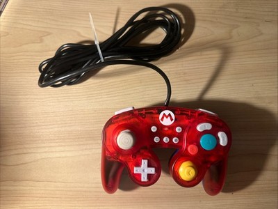 Nintendo Switch Hori Classic Mario Gamecube Style Controller USB Red Blue Tested