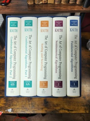The Art of Computer Programming, Vol A - 4B; 5 Vol. Boxed Set - Brand New