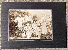 JAPANESE FAMILY PORTRAIT PHOTO 1906 Kesennuma Miyagi Pre