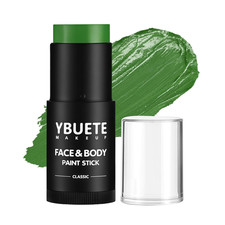 Green Oil Based Face Body Paint Stick, Non-Toxic Full Coverage Face Painting for