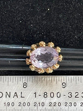 Amethyst Ring, 14k Size 6.5  12.2 g