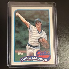 Topps 1989 Greg Maddux #240 Chicago Cubs Base Set Baseball Card