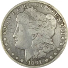 New Listing1891 CC Morgan Silver Dollar F Fine Details $1 Coin SKU:CP947