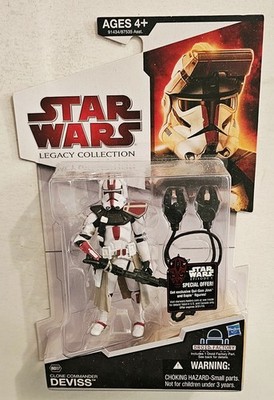 2009 STAR WARS LEGACY COLLECTION BD37 CLONE COMMANDER DEVISS ACTION FIGURE 