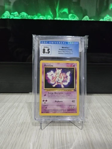 Pokemon TCG Mewtwo Black Star 3 First Movie: CGC 8.5 NM