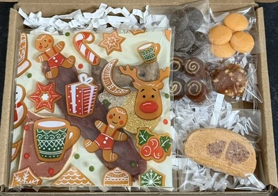 HANDMADE Dog Hamper Christmas Treats Selection Box Gift Ideas for Dogs Meaty Treats