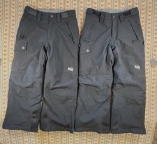 REI Kids Small 8 Ski Pants Lot 2 Black adjustable