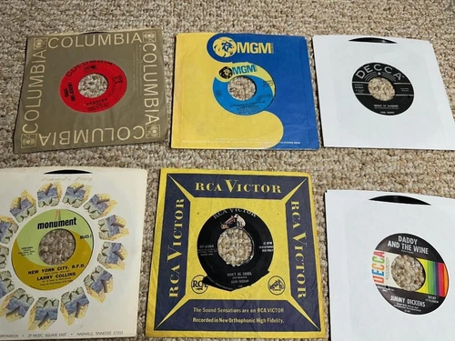 RARE LOT rock & roll pop rockabilly 45's vinyl 1950's 1960's w/ELVIS PRESLEY