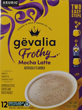 Keurig Gevalia Frothy Mocha Latte Expresso Style Coffee  Froth 12 K-Cup New