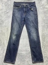 Levis 541 Jeans Mens 31x32 (actual 31x30) Blue Athletic Tapered Denim Distressed