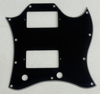 Black 4-Ply For Fit Gibson SG Standard Full Face Style Guitar Pickguard