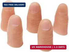5 Pcs Magic Trick Fingers Fake Thumb Tips Stage Show Prop Prank Magic Kits and A