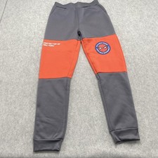 Marvel Spider-Man Pants Boys 14-16 27x28 Gray Orange Fleece Joggers Graphic