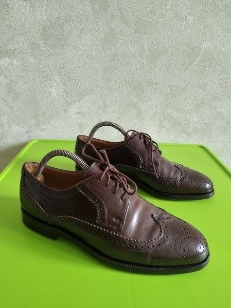 Men Bally Heels Brown Leather 40 #5KC5