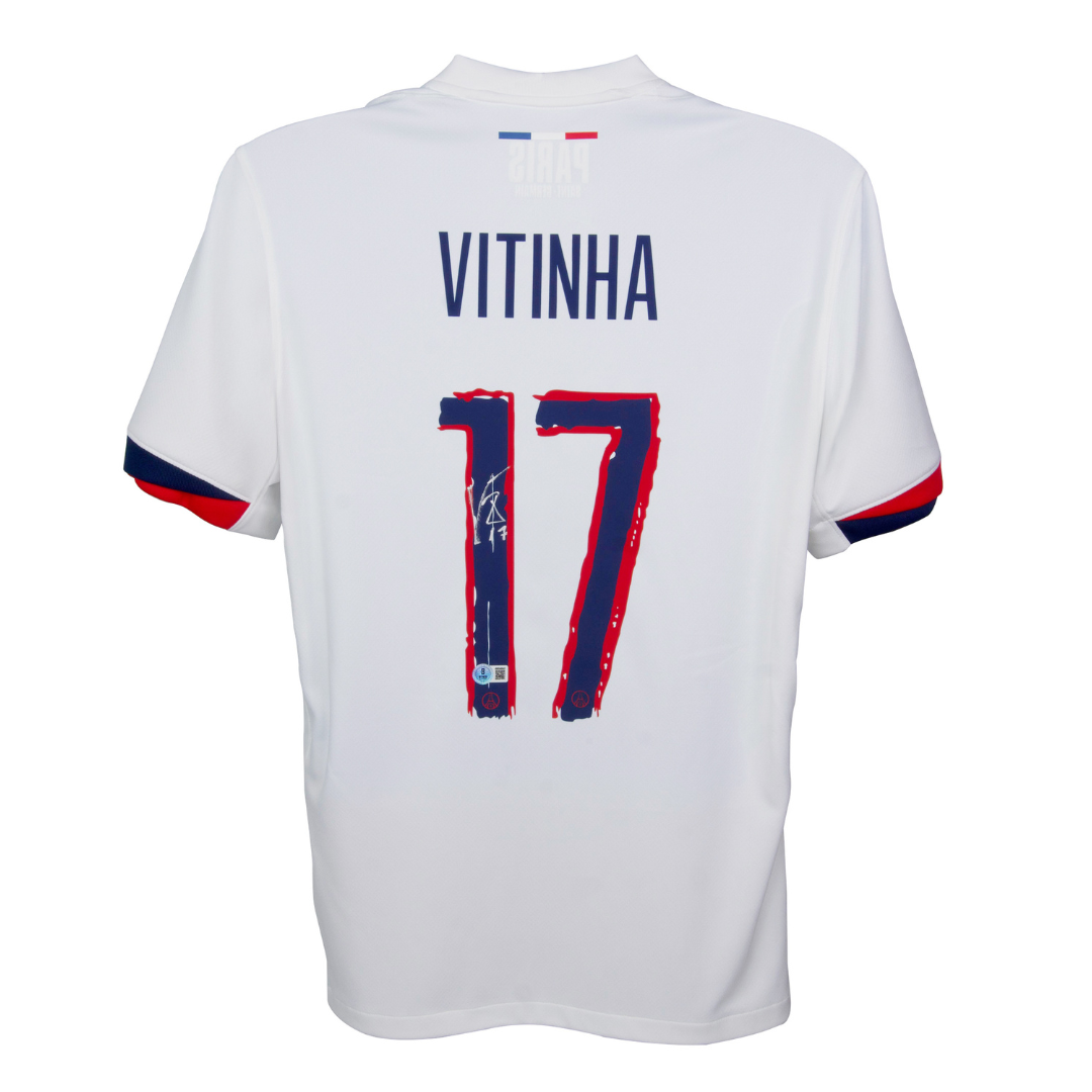 Vitinha Signed PSG Away Soccer Jersey #17 with Beckett Witness | eBay