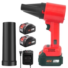 Cordless Electric Brushless High-Speed Leaf Blower 1000CFM/180MPH 2*6.0ah 52m/s