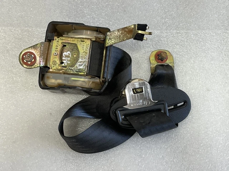 1990 1991 LEXUS ES250 CINTO DE SEGURANÇA TRASEIRO ESQUERDO DO LADO DO MOTORISTA CINZA - Imagem 2 de 2