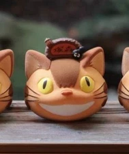 Ghibli Studio My Neighbor Totoro Cat Bus Capsule Toy Tsukamori & Dust Ball