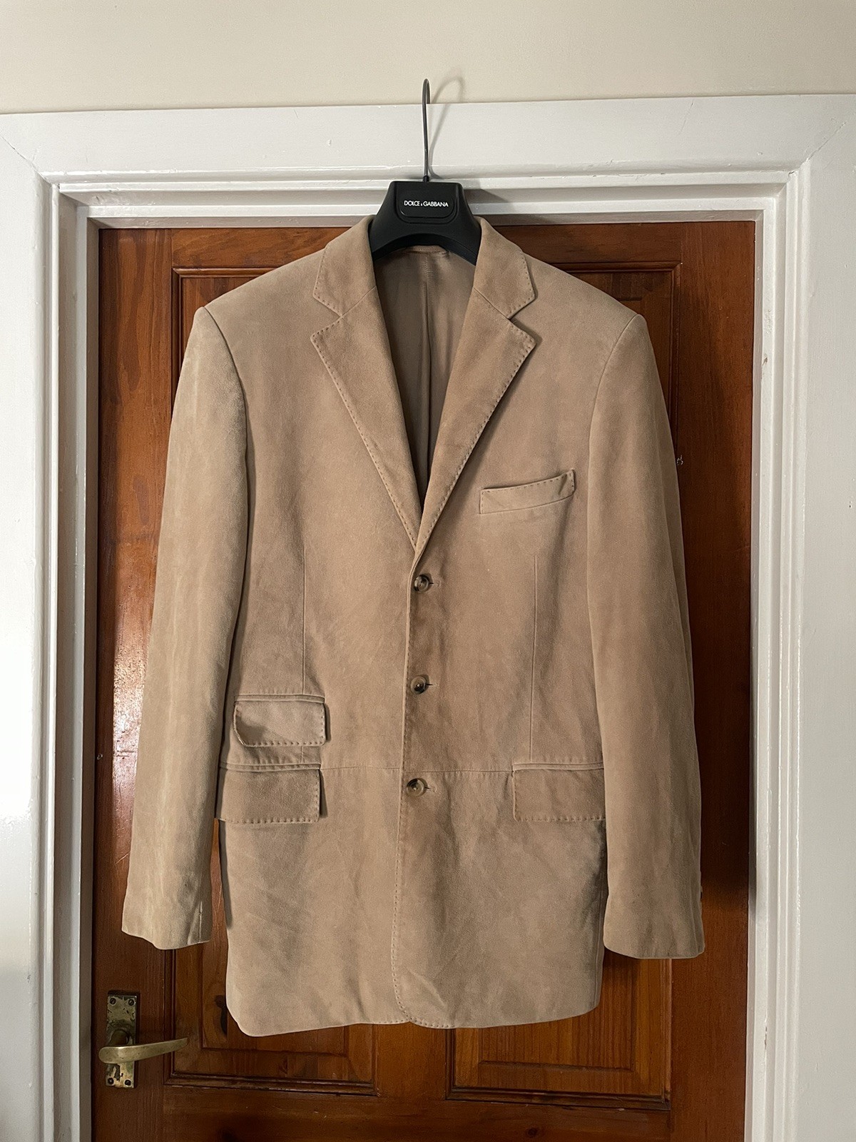 Ralph Lauren Purple Label Suede Leather Blazer Jacket Size Medium RRP £3499