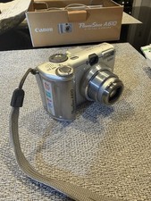 Canon PowerShot A610 5MP Digital Camera w/4x Zoom Silver Tested/Working