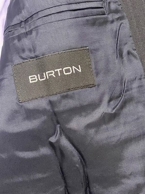 Vantage BURTON-Menswear Wool Rich 3Buttons 2-Pieces Notched Suit Men s UK-42/32