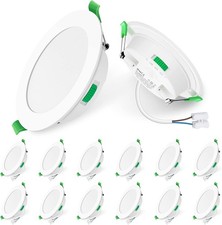 Image of LED Downlight Recessed Ultra Slim 5W Dimmable 3000K/4000K/6500K IP44 Round Spotl