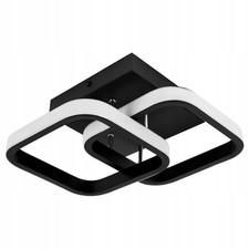 22w Modern Black LED Ceiling Light Chandelier Lamp Square Fixture