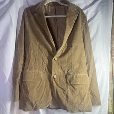 J. Crew 100 Cotton Corduroy Brown Blazer Sport Coat Jacket Mens M Surgeon Cuff