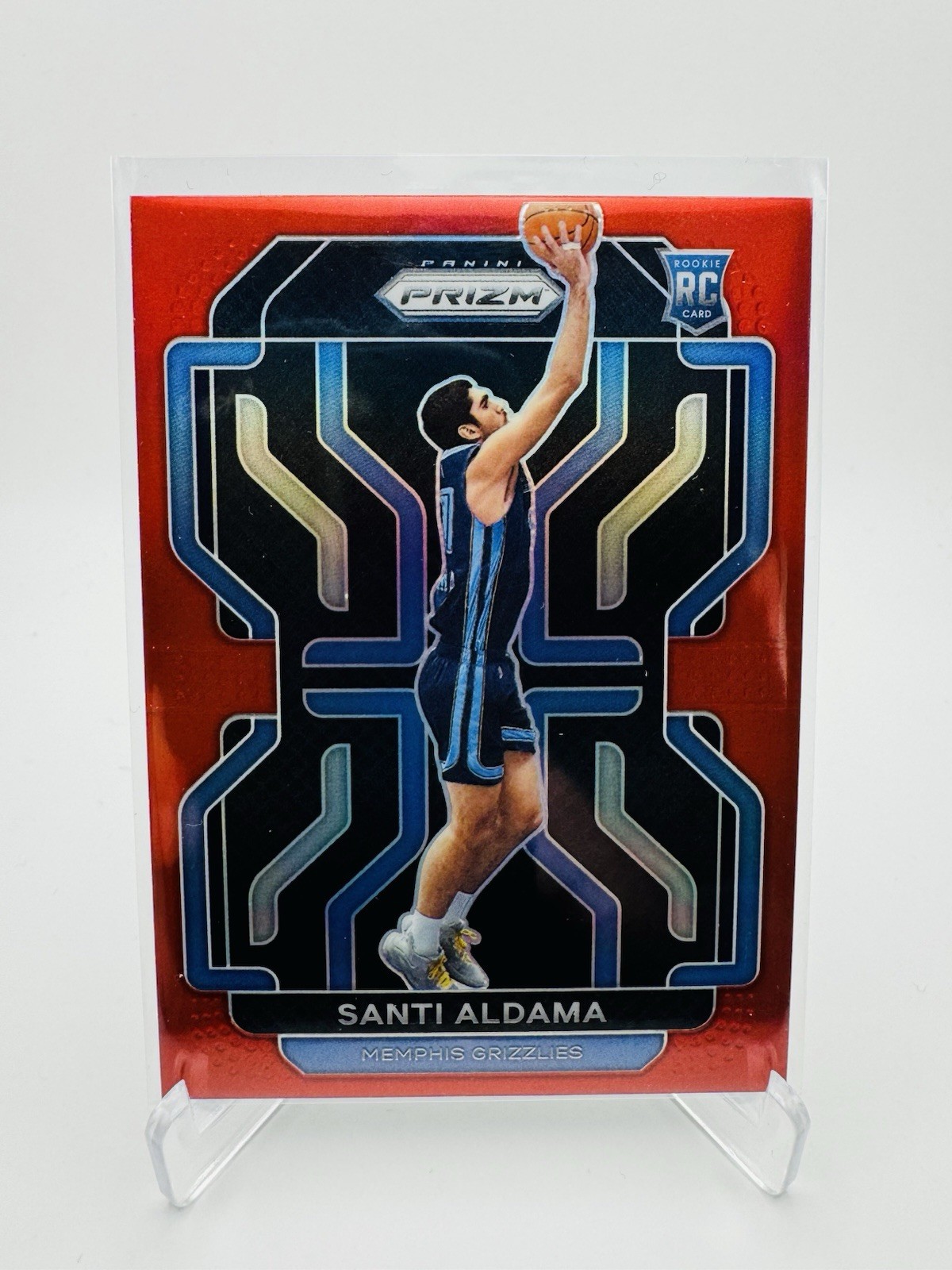 2021-22 Panini Prizm Santi Aldama - Red Prizm Rookie Card /299