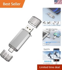32GB USB C Flash Drive - Dual OTG Metal Memory Stick for Fast Data Transfers